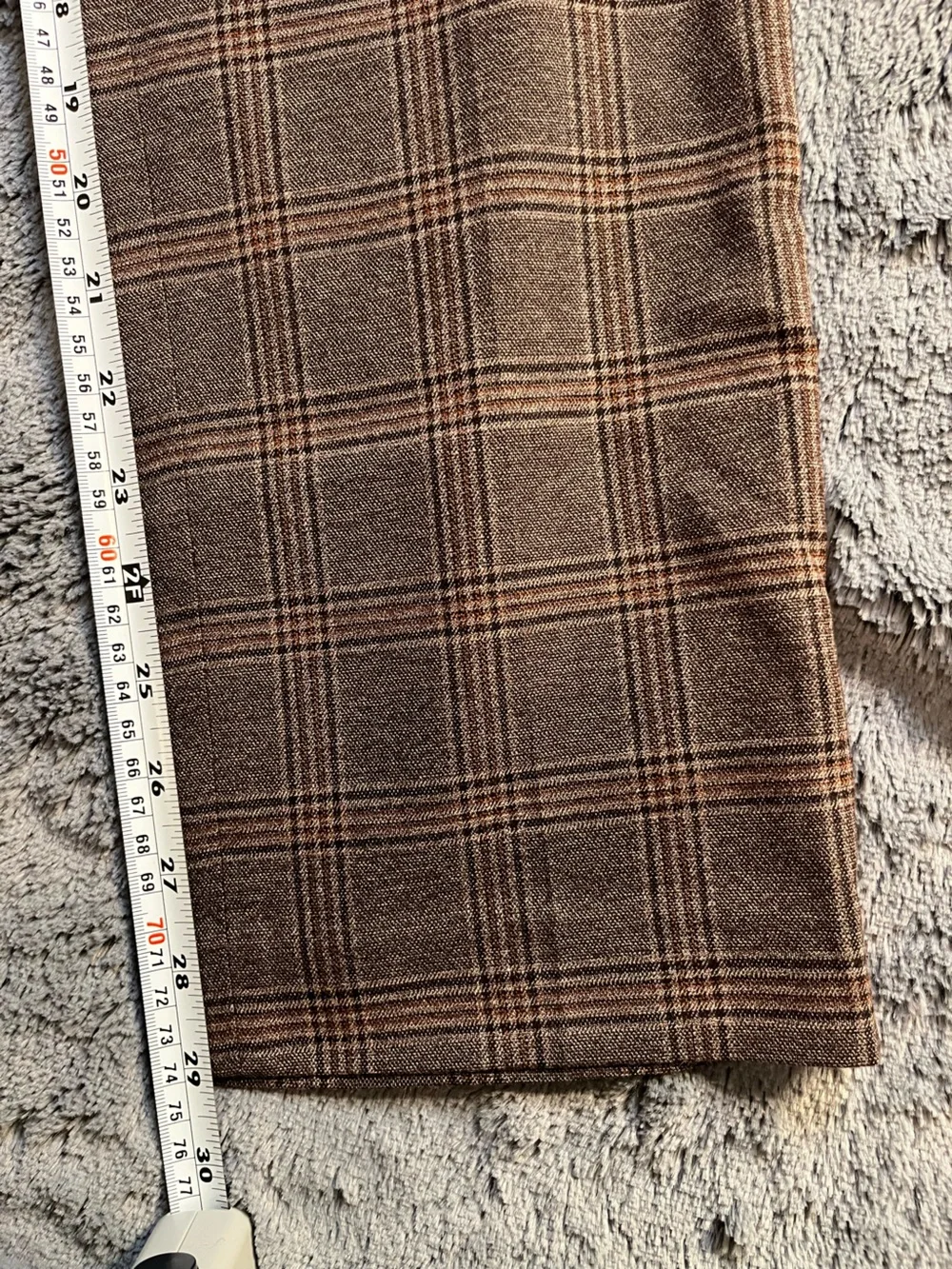 Bar III Plaid Dress Pants Brown Check Men’s 33x30